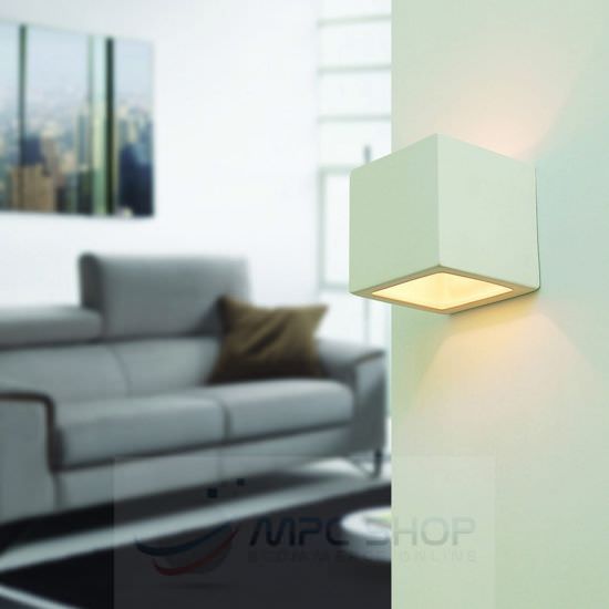Liberti Design  Paintable Ceramic Wall Lamp Quadro  is a product on offer at the best price