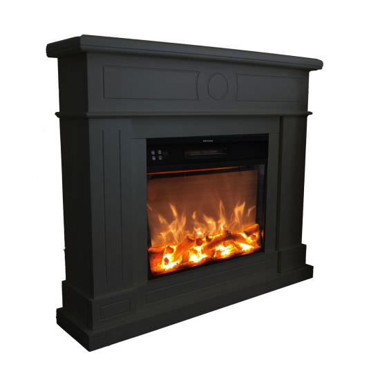 Electric Fireplace Gray Roberta