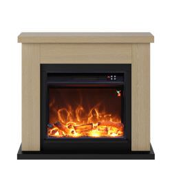 Oak Fireplace With Electric Insert