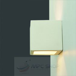 Paintable Ceramic Wall Lamp Quadro 
