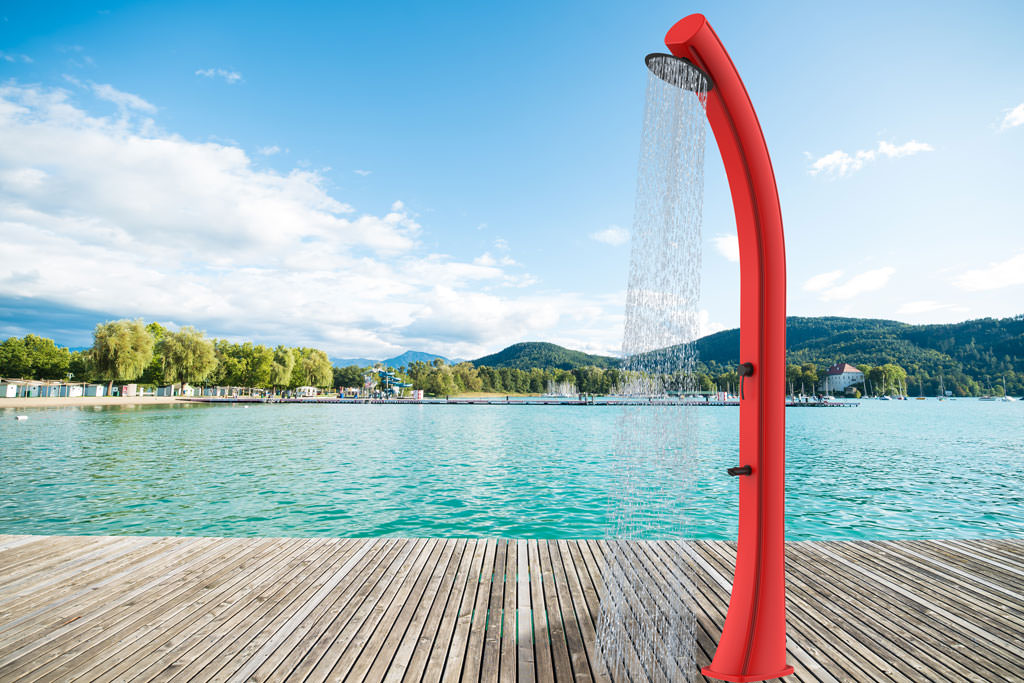 Douche Xxl 40 Eau Chaude Rouge Du Soleil