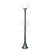 Outdoor Lamp Orione Height 172 Cm Garden Lamp With Ip43 Protection Body In Die-cast Aluminium Anthracite Colour Opal Sphere Diameter 25 Cm Connection E27 For Halogen, Fluorescent Or Led Bulb Product Made In Italy