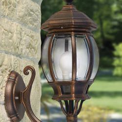 Liberti Design  Enea Wall Lantern Black Embossed  is a product on offer at the best price