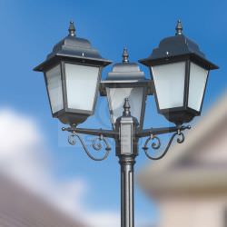 Liberti Design  Athena Street Lamp With 3 Lantern Lights is a product on offer at the best price