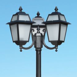 Artemide 208 Cm Street Lamp And 3 Lanter 